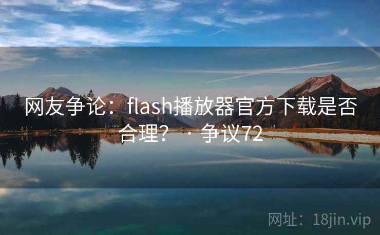网友争论：flash播放器官方下载是否合理？ · 争议72